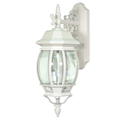 Nuvo Lighting 60-891 Central Park Outdoor Entrance Wall Light - White