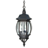 Nuvo Lighting 60-896 Central Park Outdoor Hanging Lantern - Textured Black