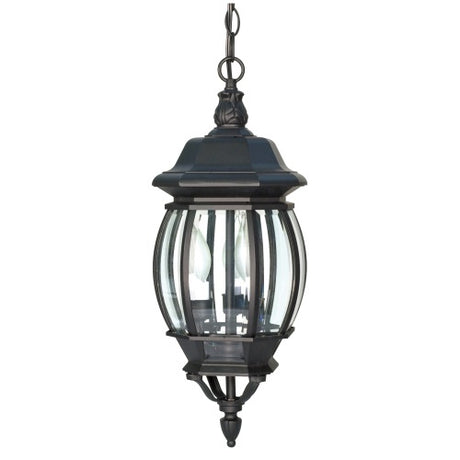 Nuvo Lighting 60-896 Central Park Outdoor Hanging Lantern - Textured Black
