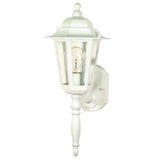 Nuvo Lighting 60-985 Cornerstone Outdoor Entrance Wall Light - White