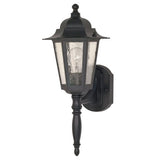 Nuvo Lighting 60-987 Cornerstone Outdoor Entrance Wall Light - Textured Black