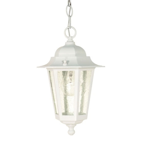 Nuvo Lighting 60-991 Cornerstone Outdoor Hanging Lantern - White
