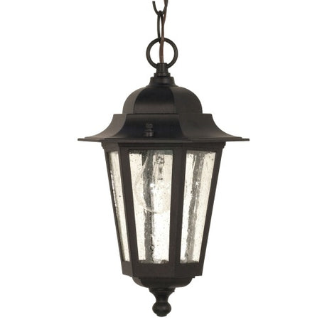 Nuvo Lighting 60-993 Cornerstone Outdoor Hanging Lantern - Textured Black
