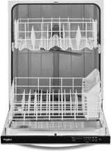 Whirlpool WDT531HAPM dishwasher open racks detail