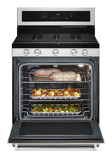 KitchenAid KFGG504KPS oven open