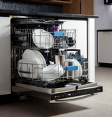 GE Profile(TM) ENERGY STAR(R) Fingerprint Resistant Top Control Stainless Interior Dishwasher with Microban(TM) Antimicrobial Protection with Sanitize Cycle - (PDT715SYVFS)