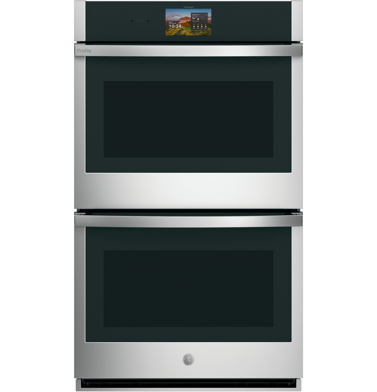 GE Profile PKD7000SZSS 27 inch double wall oven front view