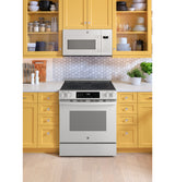 GE GRS600AVWW oven door open