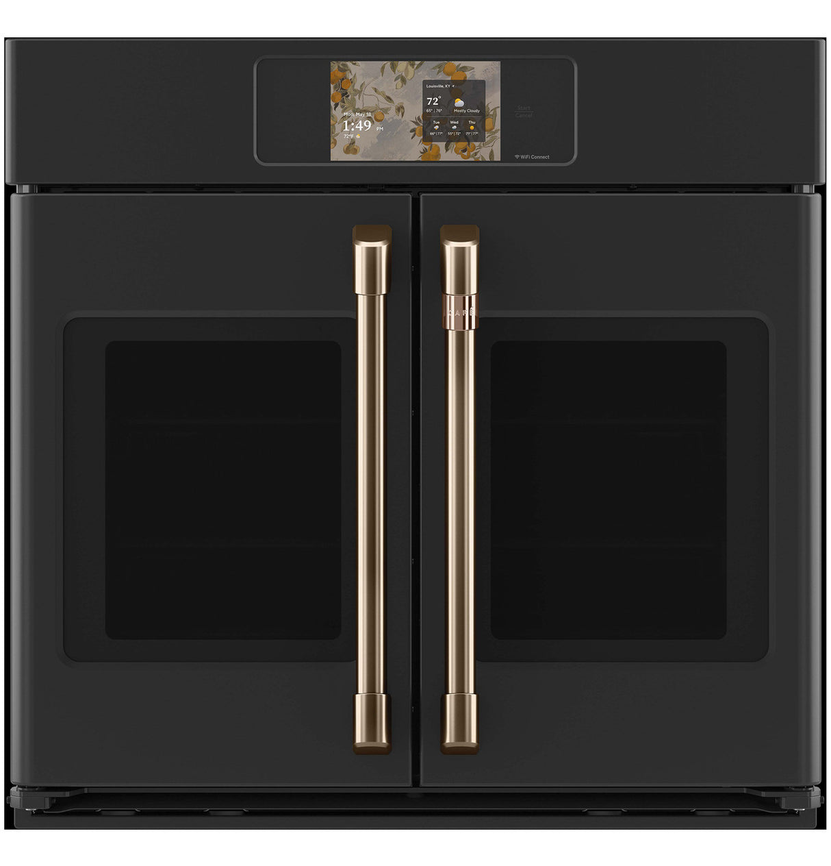 Café CTS90FP3ZD1 French-Door Single Wall Oven with Brushed Bronze hardware