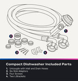 GE Profile PZF560HGWBB dishwasher in kitchen