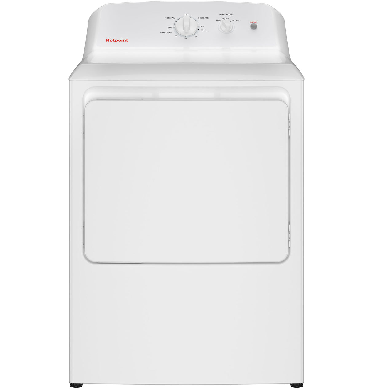 Hotpoint HTX26EASWWW 6.2 cu. ft. electric dryer in White - front view