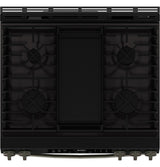 GE 30" Slide-In Front-Control Convection Gas Range with Air Fry – Slate (GGS600AVDS)