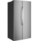 GE GKS24NYYFS counter-depth side-by-side refrigerator, right side view