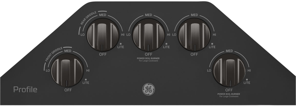 GE Profile PGP7036BMTS 36 inch gas cooktop alternate product view
