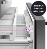 GE Profile refrigerator tilt-out bonus storage