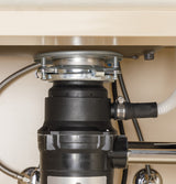 GE DISPOSALL 3/4 HP Continuous Feed Garbage Disposer with Power Cord, Stainless Steel Grind Components, 2700 RPM - Black