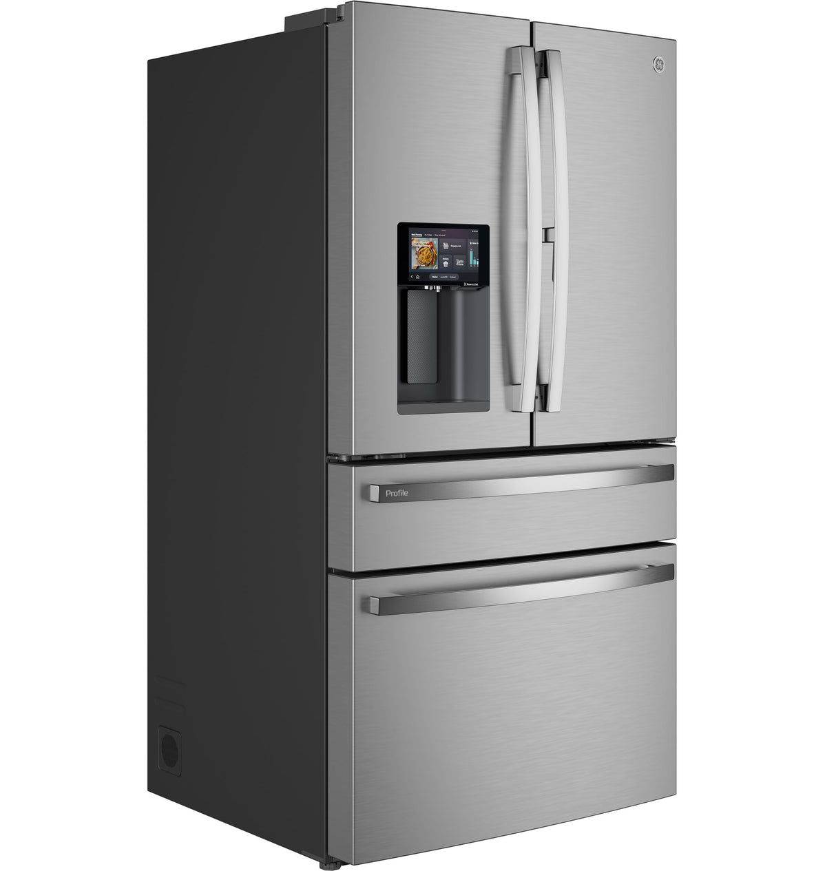GE Profile ENERGY STAR 27.9 Cu. Ft. Smart 4-Door French-Door Refrigerator with Kitchen Assistant - PVD28HYYFS