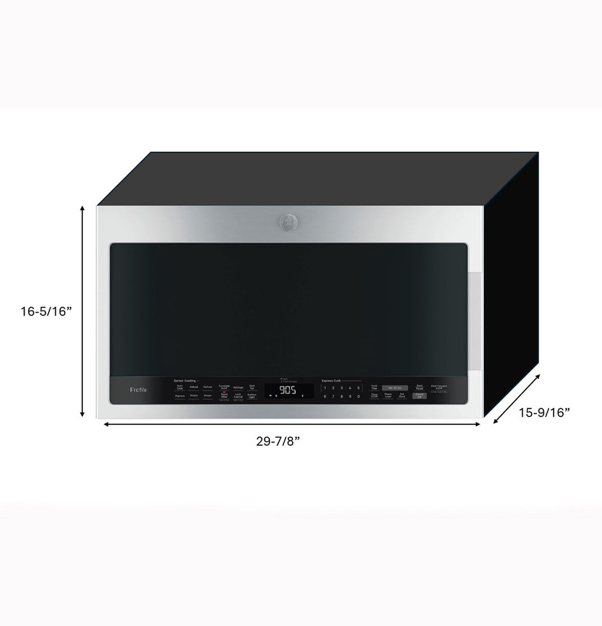 GE Profile PVM9005SJSS stainless steel finish