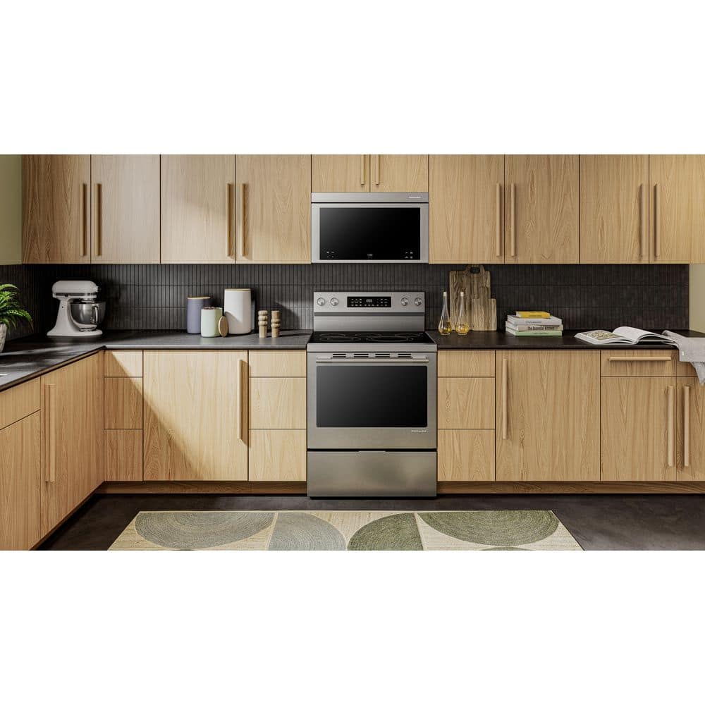 KitchenAid KFES330TPS cooktop detail