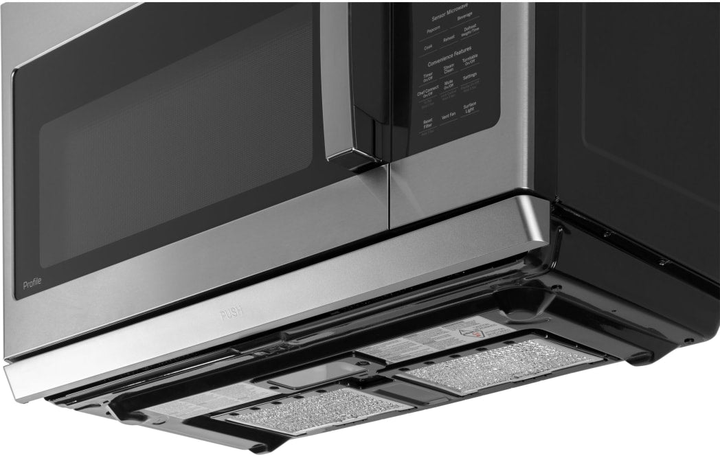 GE Profile 2.2 Cu. Ft. Over-the-Range Microwave Oven with Sensor Cooking, Chef Connect, Steam Clean, and 400 CFM Venting - Stainless Steel PVM9225RYSS