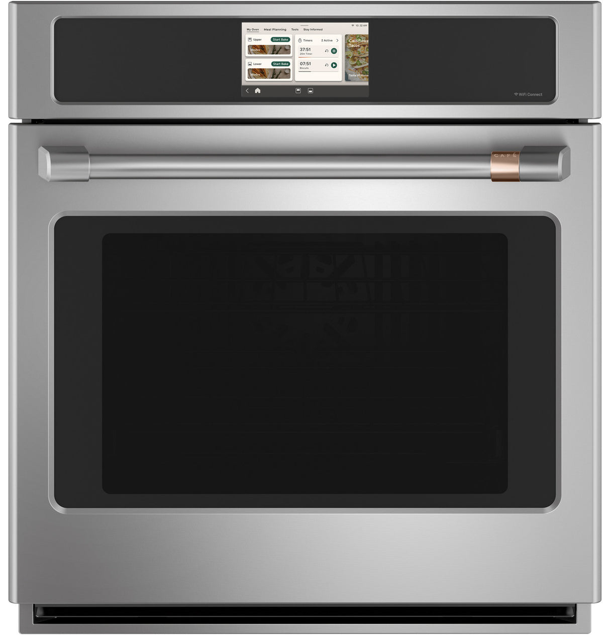 Cafe CKS70DP2ZS1 27-inch smart single wall oven in stainless steel