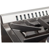 Forno Galiano FFSGS615648 48 Inch Freestanding Dual Fuel Range with 8 Sealed Burners, 6.58 cu. ft. Total Capacity, Continuous Cast Iron Grates, Griddle, and LP Conversion Kit Included: Stainless Steel