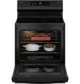 GE GRF600AVBB electric range - control panel