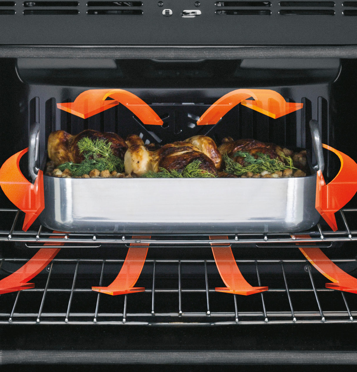 GE 27 in. Smart Built-In Convection Double Wall Oven with No Preheat Air Fry - JKD5000SVSS