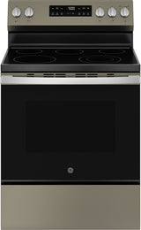 GE GRF500PVES 30-inch Electric Range Slate - Front View