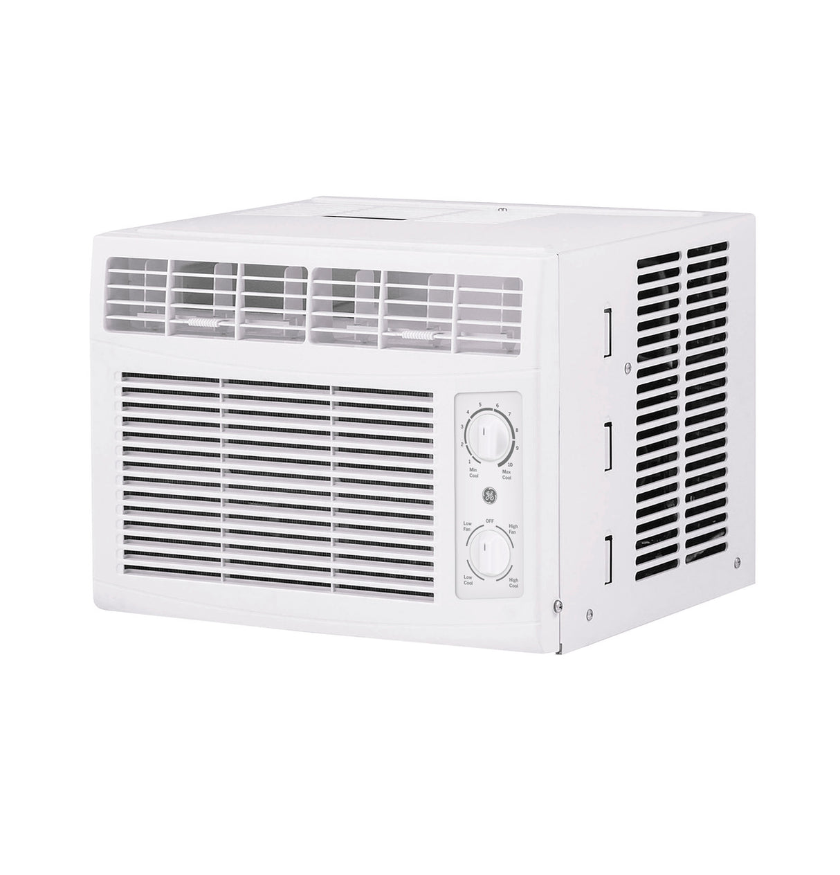 GE 5,000 BTU Mechanical Window Air Conditioner, 115V, Small Rooms up to 150 sq. ft., White