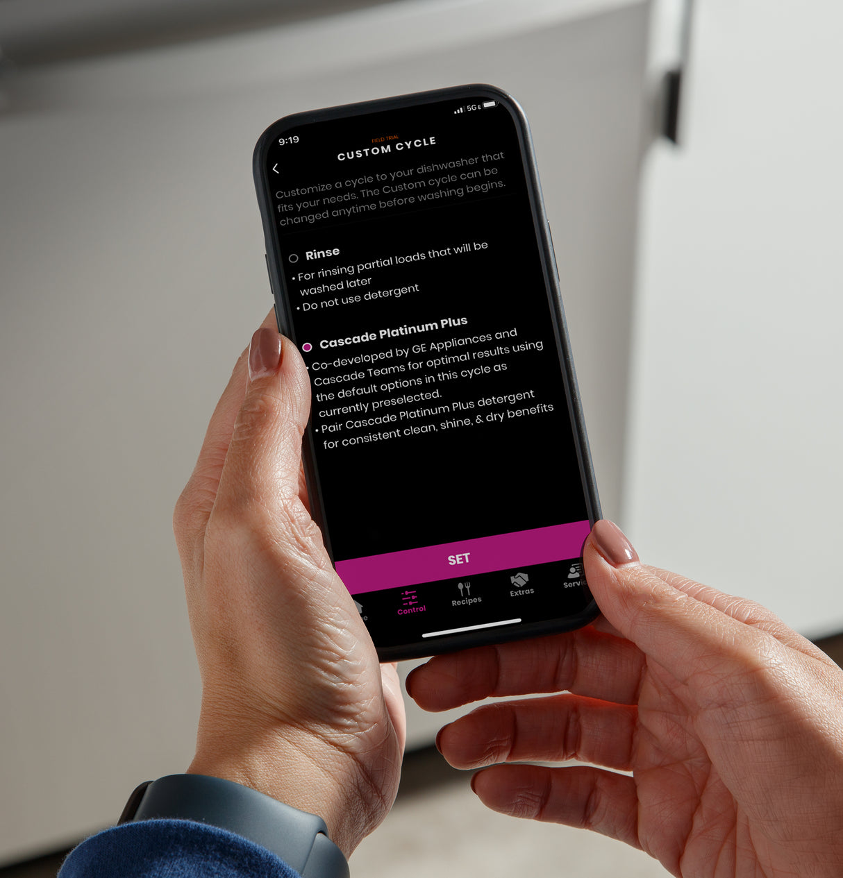 GE Profile(TM) ENERGY STAR(R) Fingerprint Resistant Top Control Stainless Interior Dishwasher with Microban(TM) Antimicrobial Protection with Sanitize Cycle - (PDP715SYVFS)