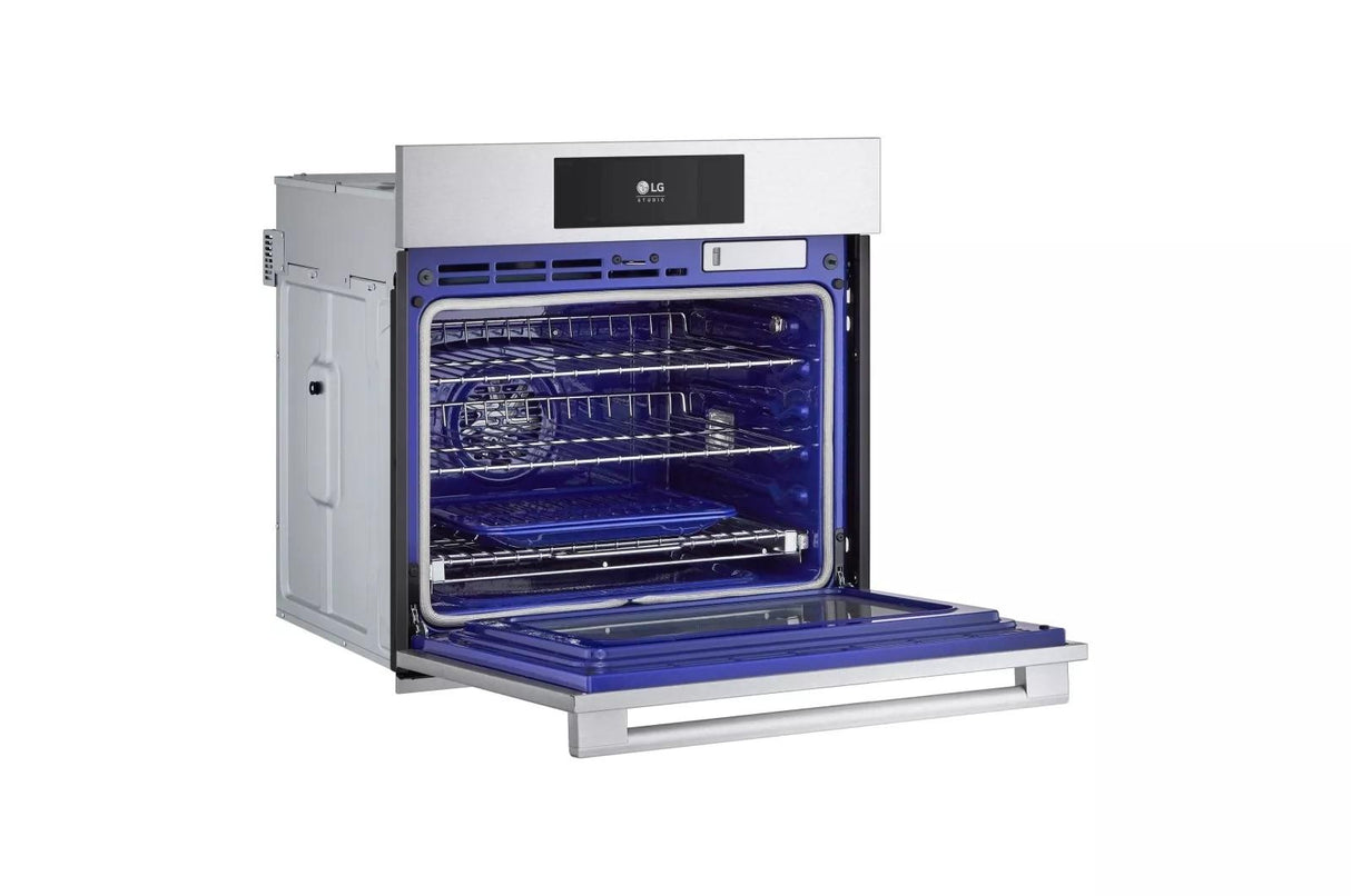 LG STUDIO 4.7 cu. ft. Smart InstaView(R) Electric Single Built-In Wall Oven with Air Fry & Steam Sous Vide - (WSES4728F)