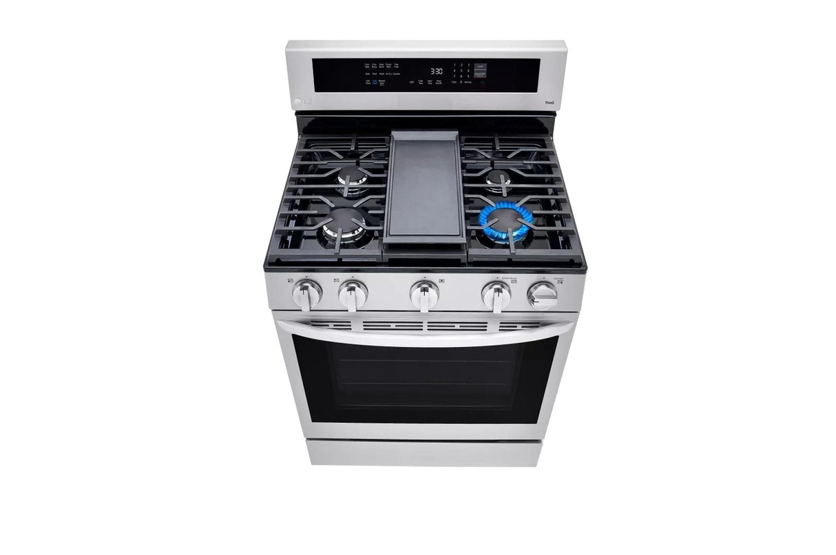 5.8 cu ft. Smart Wi-Fi Enabled True Convection InstaView(R) Gas Range with Air Fry - (LRGL5825F)