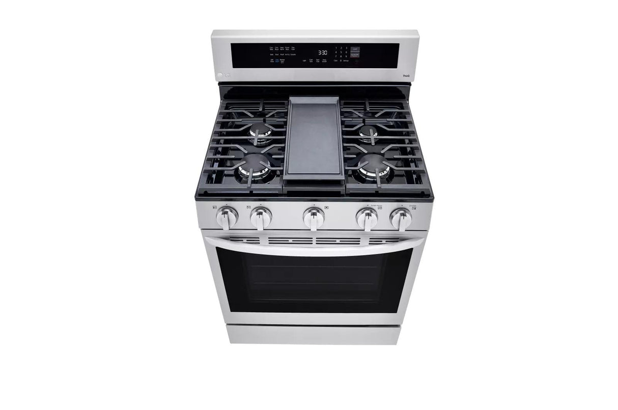 5.8 cu ft. Smart Wi-Fi Enabled True Convection InstaView(R) Gas Range with Air Fry - (LRGL5825F)