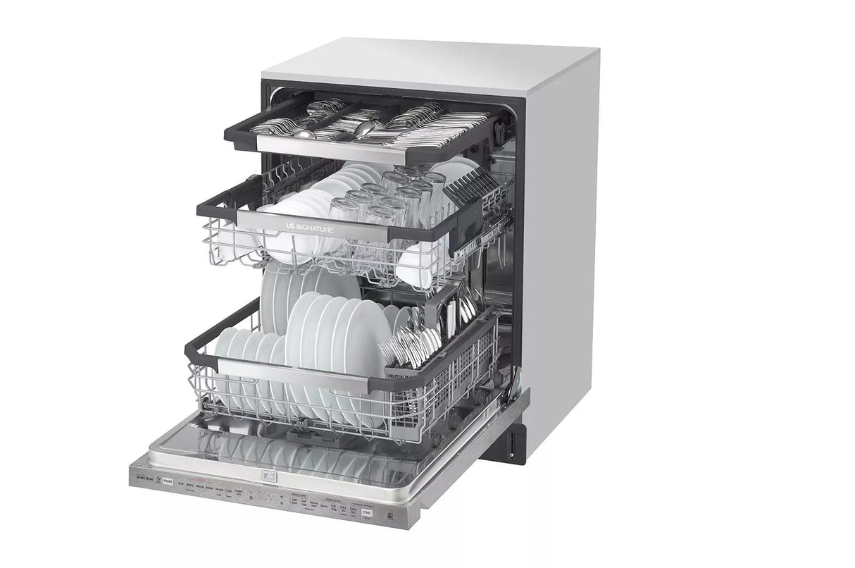 LG SIGNATURE Top Control Smart Wi-Fi Enabled Dishwasher with TrueSteam(R) and QuadWash(TM) - (LUDP8908SN)