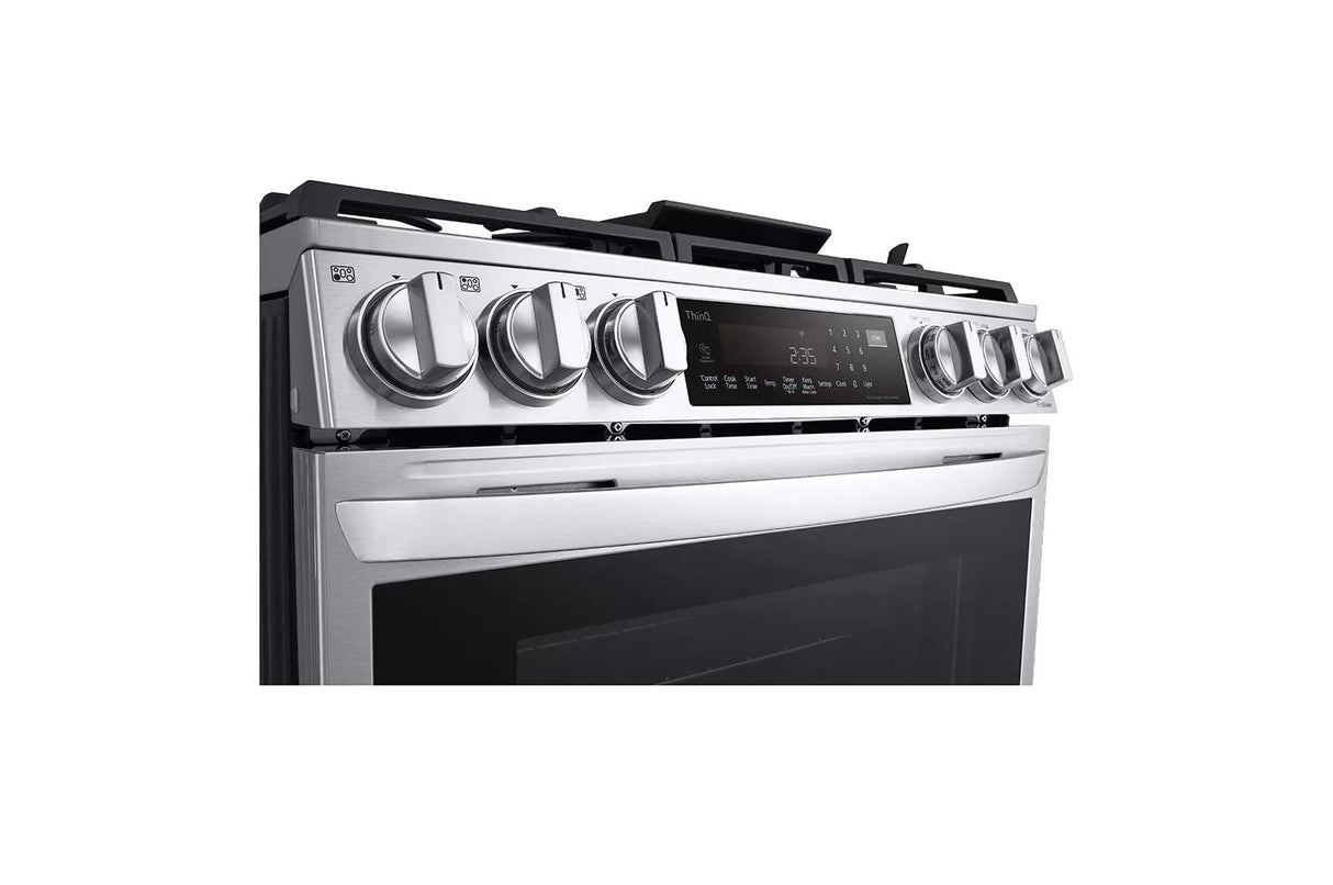 6.3 cu. ft. Smart Gas Slide-in Range with InstaView(R) ProBake Convection(R), Air Fry, and Air Sous Vide - (LSGL6337F)