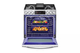 6.3 cu. ft. Smart Gas Slide-in Range with InstaView(R) ProBake Convection(R), Air Fry, and Air Sous Vide - (LSGL6337F)