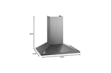 LG STUDIO 36" Wall Mount Chimney Hood - (LSHD3680ST)