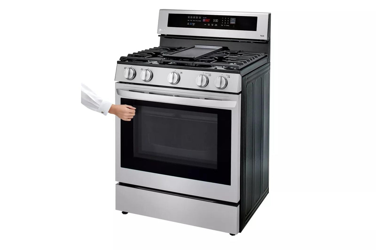 5.8 cu ft. Smart Wi-Fi Enabled True Convection InstaView(R) Gas Range with Air Fry - (LRGL5825F)