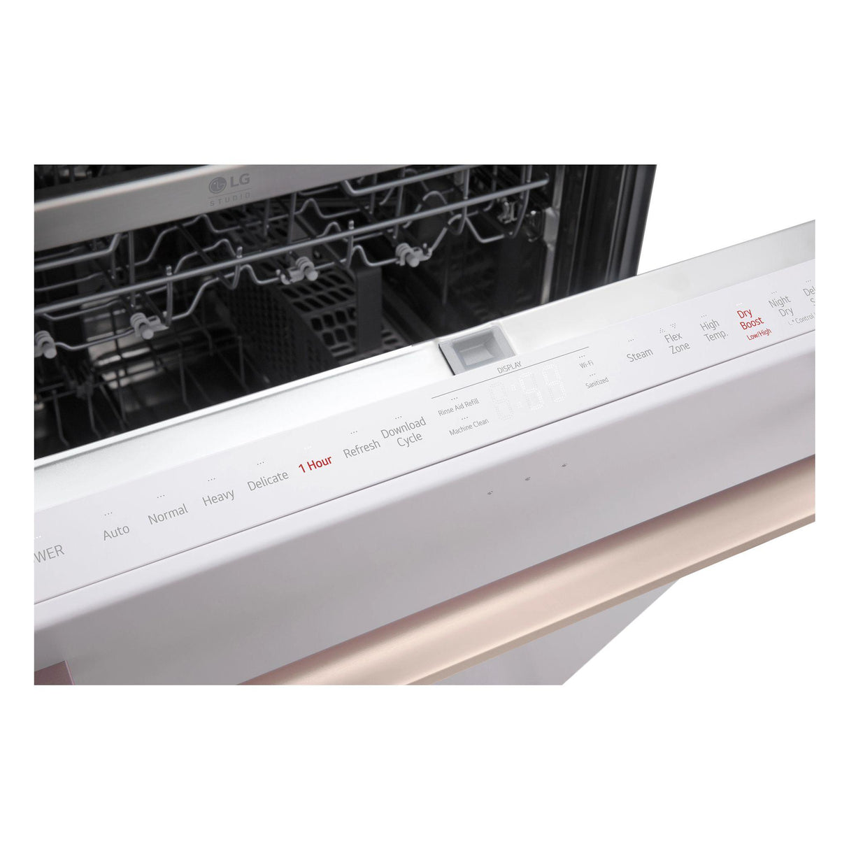 LG STUDIO Smart Top Control Dishwasher with 1-Hour Wash & Dry, QuadWash(R) Pro, TrueSteam(R) and Dynamic Heat Dry(TM) - (SDWB24W3)