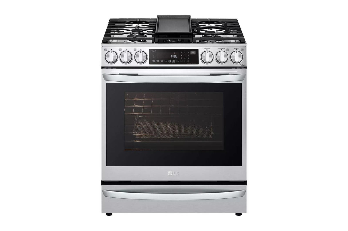 6.3 cu. ft. Smart Gas Slide-in Range with InstaView(R) ProBake Convection(R), Air Fry, and Air Sous Vide - (LSGL6337F)