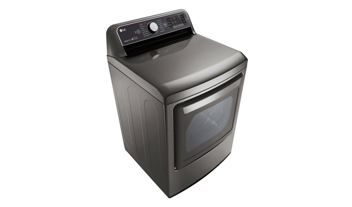 7.3 cu. ft. Ultra Large Capacity TurboSteam(TM) Electric Dryer with EasyLoad(TM) Door - (DLEX7600VE) - LG
