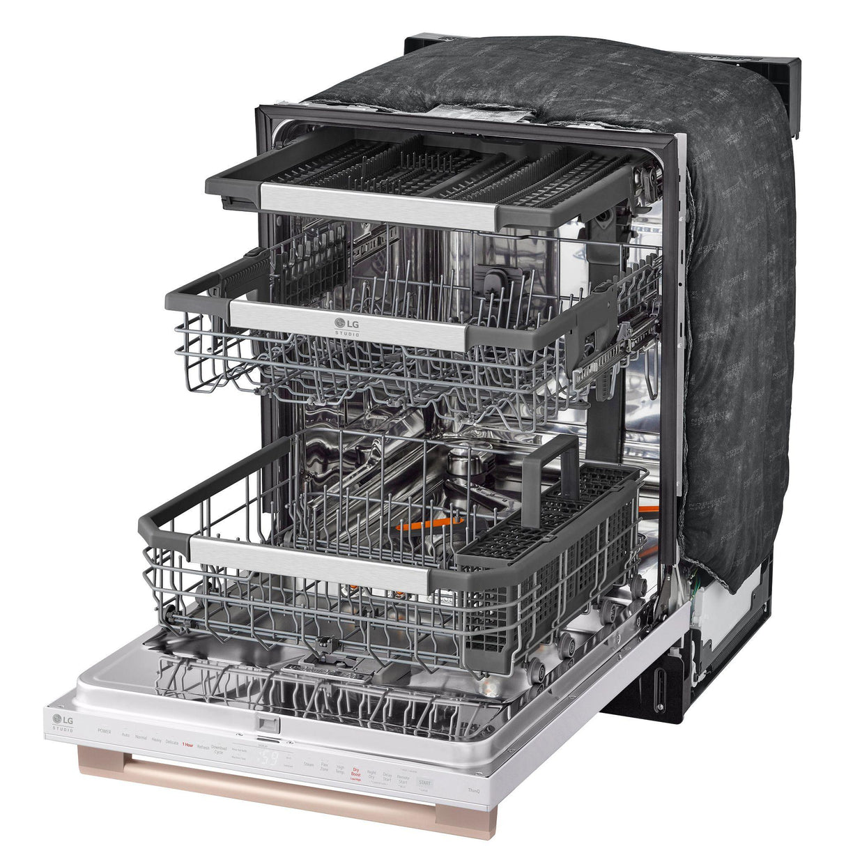 LG STUDIO Smart Top Control Dishwasher with 1-Hour Wash & Dry, QuadWash(R) Pro, TrueSteam(R) and Dynamic Heat Dry(TM) - (SDWB24W3)