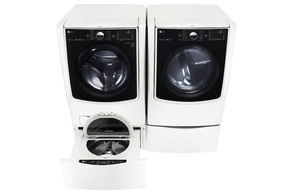 5.5 Total Capacity LG TWINWash(TM) Bundle with LG SideKick(TM) and Gas Dryer - (WM5000HWAWD100CWDLGX5001WWDP4W) - LG