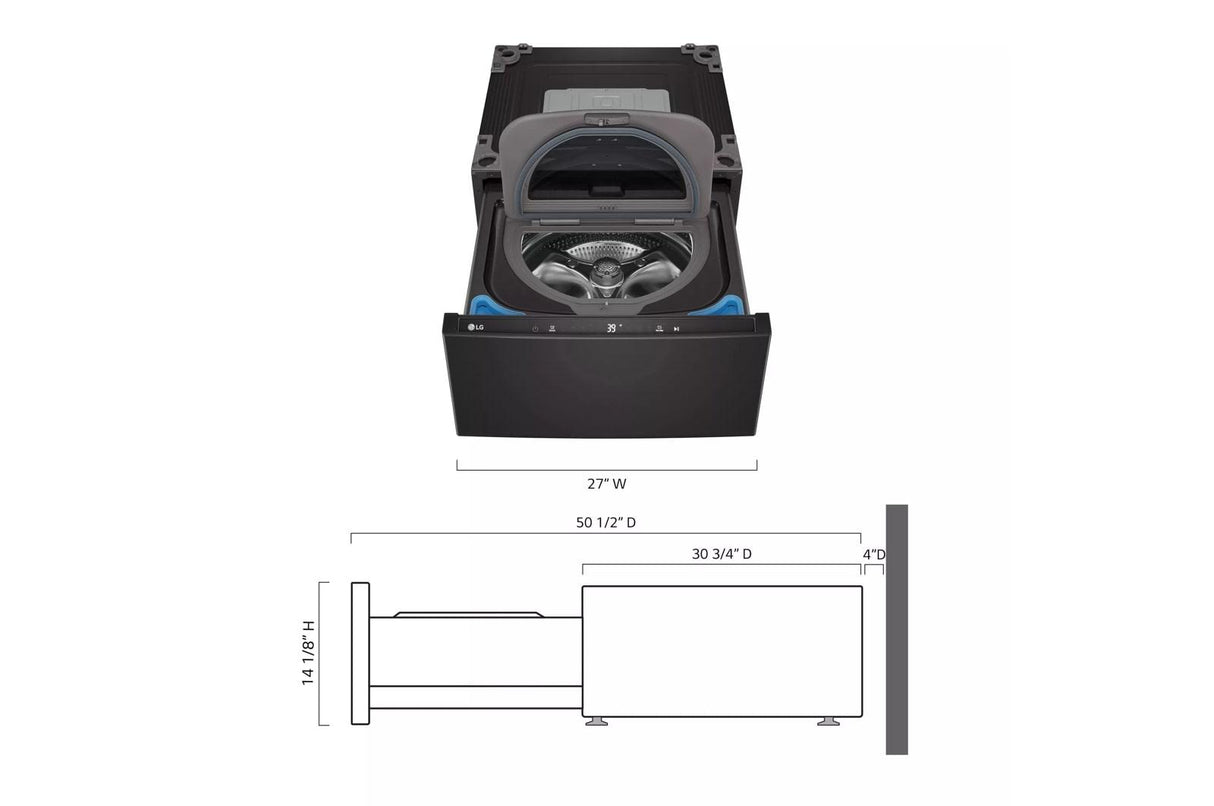 27" LG SideKick(TM) Pedestal Washer - (WD300CB)