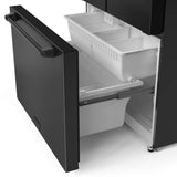 36 Inch 20.3 cu ft French Door Counter Depth Refrigerator with Ice Maker in Black | Gordon Ramsay Series – RF3621CTD00