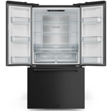 36 Inch 20.3 cu ft French Door Counter Depth Refrigerator with Ice Maker in Black | Gordon Ramsay Series – RF3621CTD00