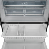 36 Inch 20.3 cu ft French Door Counter Depth Refrigerator with Ice Maker in Black | Gordon Ramsay Series – RF3621CTD00