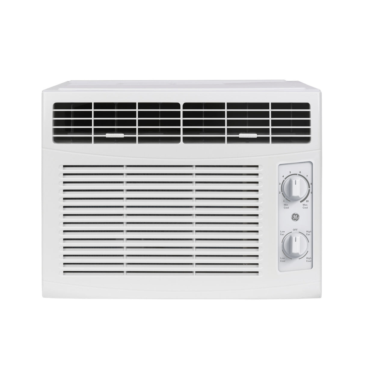 GE AWAS05BWF 5,000 BTU window air conditioner front view