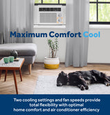 GE 5,000 BTU Mechanical Window Air Conditioner, 115V, Small Rooms up to 150 sq. ft., White